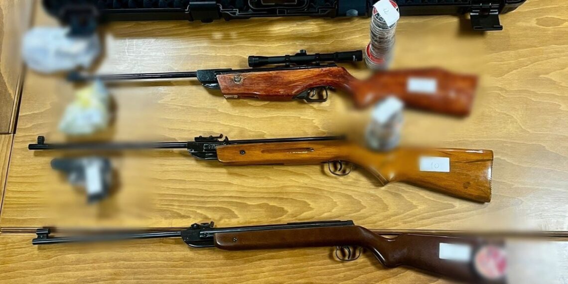 Timiș: 15 percheziții la persoane cercetate pentru comiterea infracțiunii de nerespectarea regimului armelor și munițiilor/Video