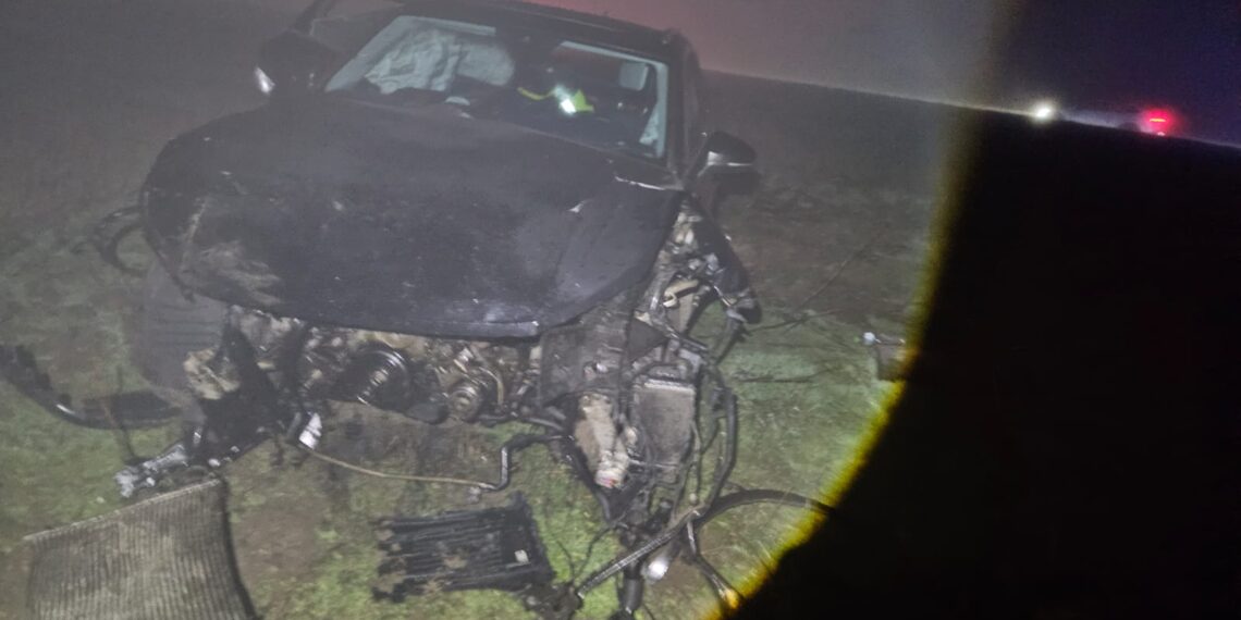 Șofer rănit după ce a trecut peste sensul giratoriu Mahle pe DN 69