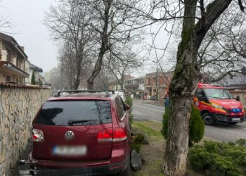 Șofer de 70 de ani, băut la volan, lovește o conductă de gaz în Timișoara
