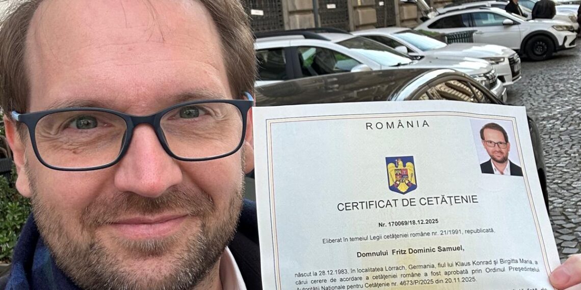 Dominic Fritz, cetățean român cu acte în regulă: „Timișoara îmi este acasă”