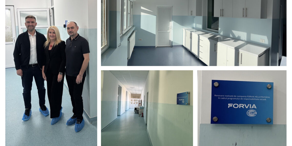 FORVIA HELLA România renovează spații în spitalul din Lugoj