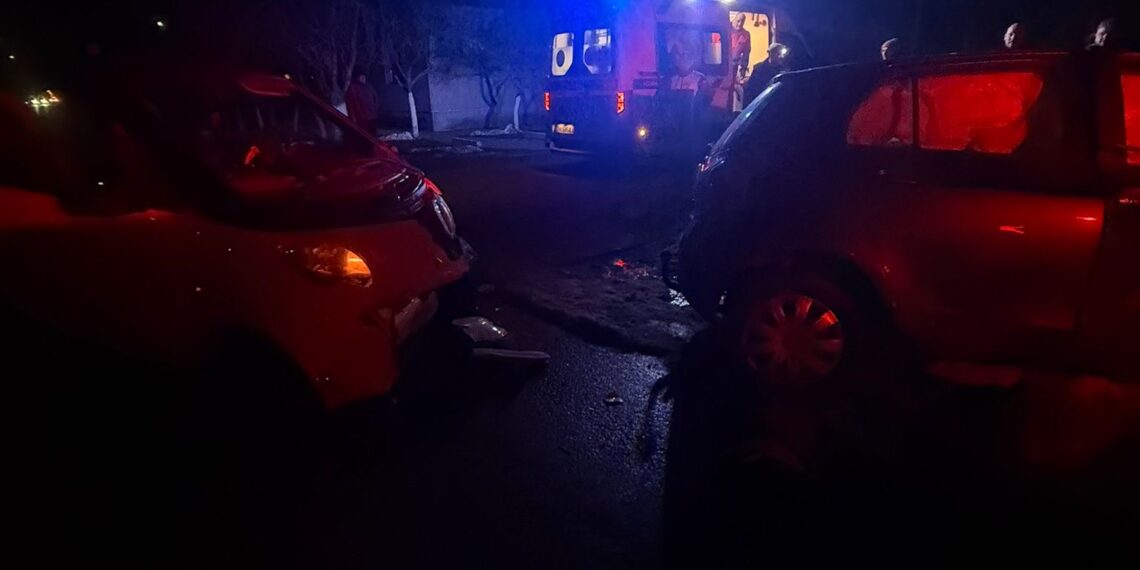 Accident la Giroc. Unul din șoferi a fost transportat la spital