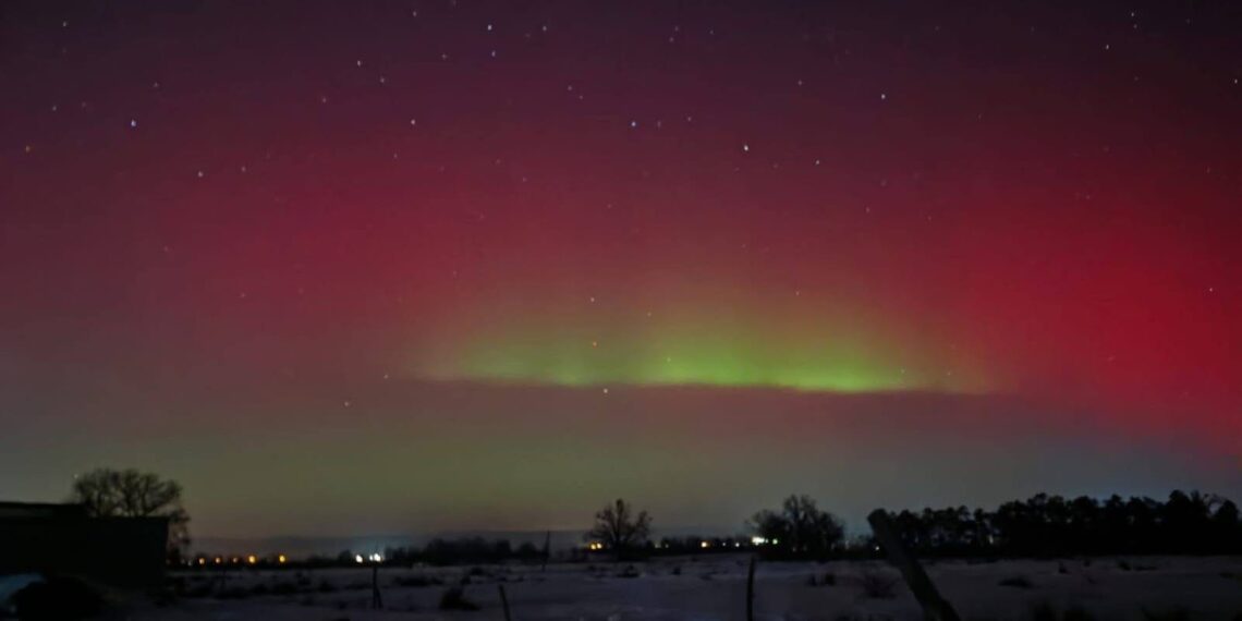 Imagini senzaționale. “Aurora boreală” s-a văzut noaptea trecută în Timiș