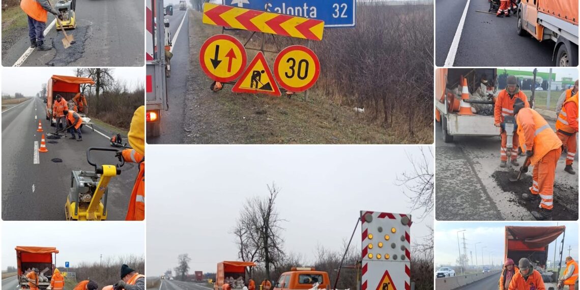 Lucrări pe două drumuri naționale din județul Arad