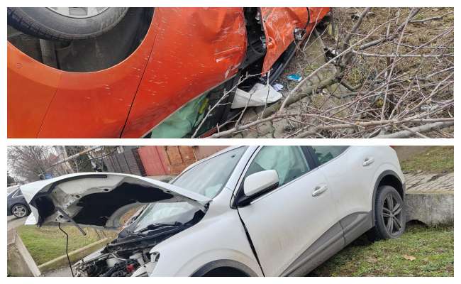 Accident rutier în comuna Giroc: două persoane, inclusiv un minor, transportate la spital