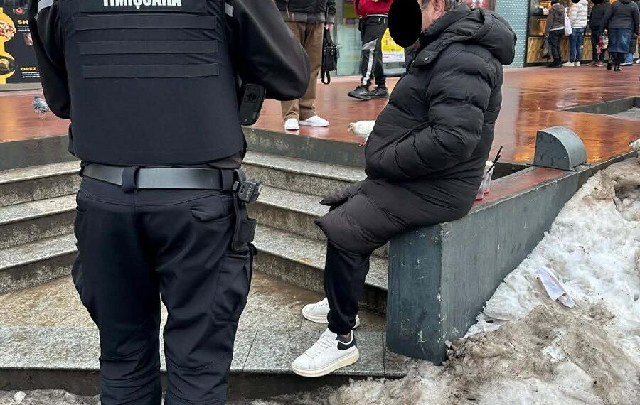 Acțiuni ale polițiștilor locali pentru menținerea ordinii publice în perimetrul piețelor din Timișoara – consumatori de substanțe interzise, persoane fără adăpost și bunuri confiscate
