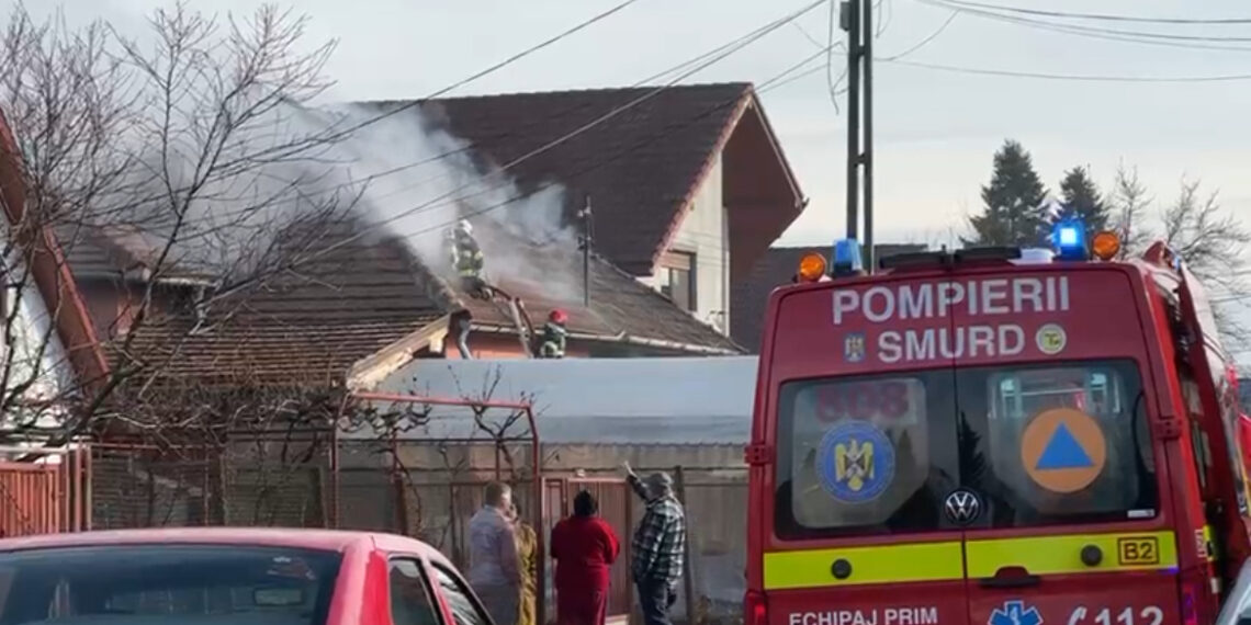 Incendiu la o locuință în Timișoara. Un bărbat a suferit arsuri de gradul I – II