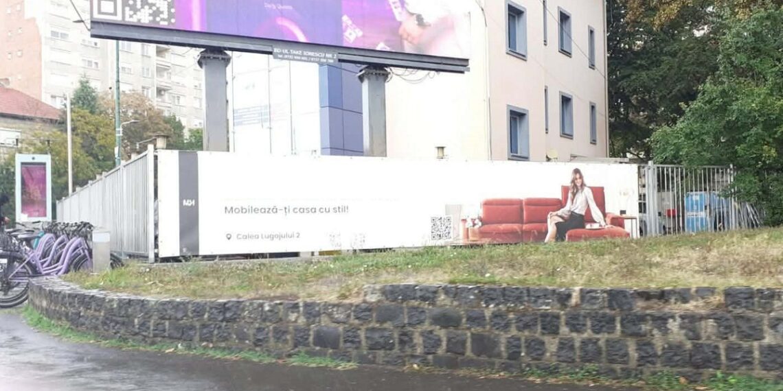 Sancțiuni în valoare de 295.000 de lei aplicate de polițiștii locali pentru amplasarea de sisteme publicitare fără avize, permiterea amplasării și menținerea lor fără drept pe clădiri