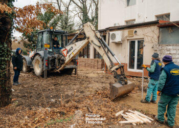 Primăria Timișoara a început amenajarea terenului recuperat din Parcul Zürich