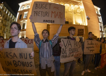 Studenți din Timișoara, din nou în stradă. Ce îi nemulțumește