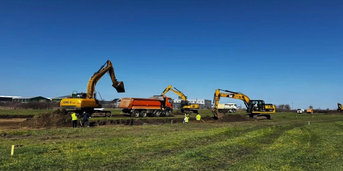 Lucrări preliminare pe șantierul Centura Timișoara Vest: drumuri tehnologice și cercetări arheologice înainte de începerea execuției