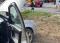 Accident la Dumbrăvița: o persoană încarcerată, scoasă de pompieri și dusă la spital