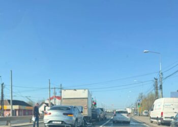 Accident în lanț pe Calea Lugojului din Timișoara. Șofer băut, depistat de polițiști