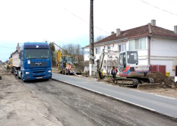 Timiș: Lucrările de consolidare pe DN 58B avansează încă din prima săptămână/Foto