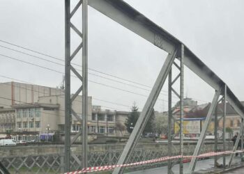 Podul de Fier din Lugoj, închis temporar