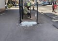 Stație de autobuz vandalizată în Timișoara: geam spart la adăpostul de pe Bulevardul Cetății