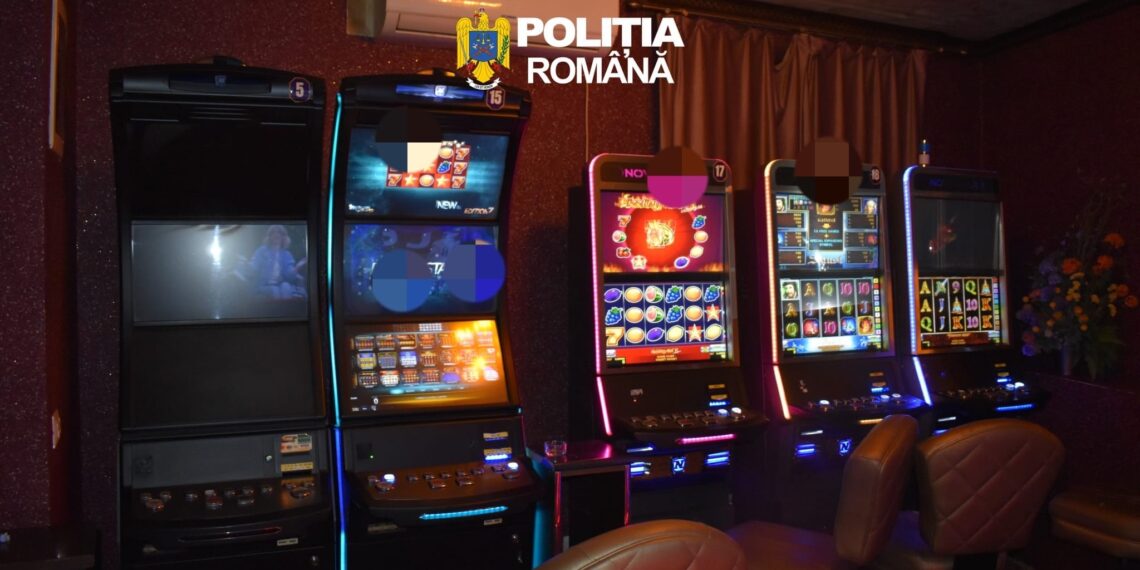 12 aparate de jocuri de noroc, exploatate ilegal, ridicate de polițiștii de la Serviciul de Investigare a Criminalității Economice