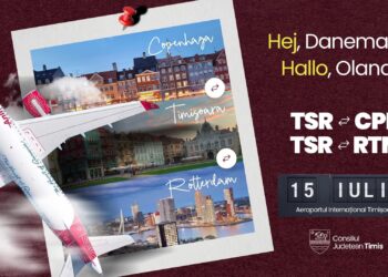 Zboruri noi de la Timișoara: destinații directe spre Copenhaga și Rotterdam, din iulie