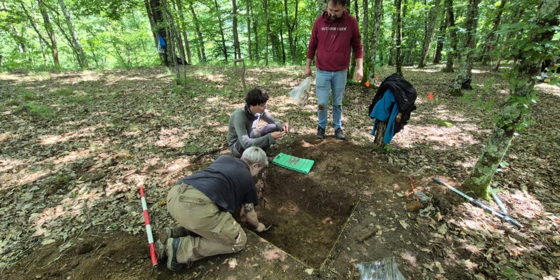 Campanie de extragere controlată a artefactelor metalice din situl arheologic Crivina–Leopoldsberg/Foto