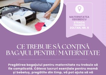 „Ce punem în bagajul pentru maternitate?” Recomandările Spitalului Clinic Municipal de Urgență Timișoara pentru viitoarele mămici