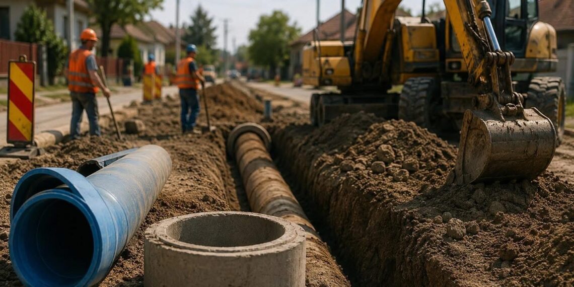 Pas important pentru modernizarea Lugojului: încep lucrările de extindere a rețelei de apă și canalizare pe mai multe străzi
