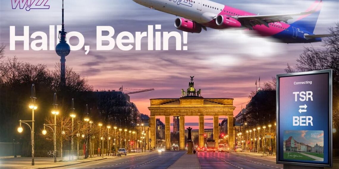 Timișoara, conectată direct cu Berlinul: Wizz Air inaugurează o nouă rută aeriană spre capitala Germaniei