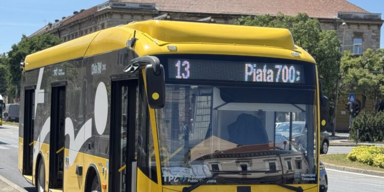 Timișoara: Primul autobuz electric scurt din noul lot a intrat în teste pe traseu