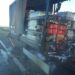Incediu izbucnit la remorca unui autotren pe autostrada A1