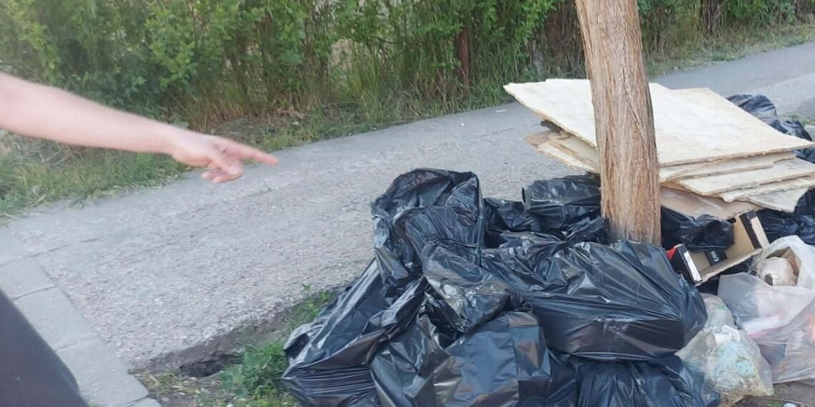 Bărbat sancționat cu 30.000 de lei pentru că a abandonat 25 de saci cu deșeuri pe Strada Platanilor