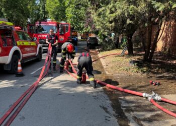 Update. Femeia a murit. Incendiu izbucnit la o casă din Timișoara. O femeie s-a aruncat de la mansardă/Foto-Video