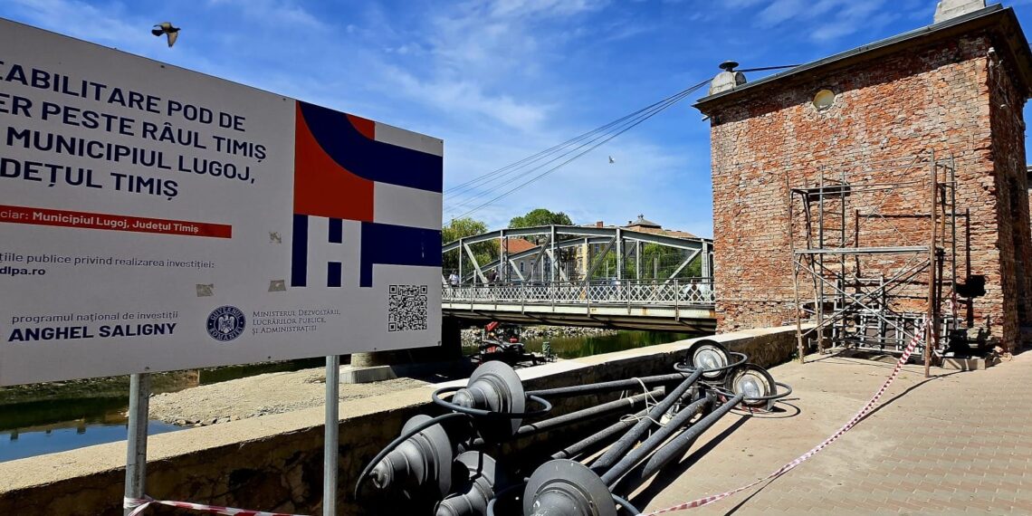 Podul de Fier din Lugoj se închide etapizat