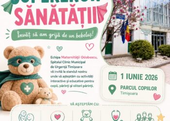 „Supereroii Sănătății” revin în Parcul Copiilor de 1 Iunie. Spitalul Municipal Timișoara pregătește activități dedicate copiilor și viitorilor părinți