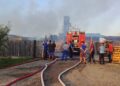 Incendiu la o fabrică de prelucrare a lemnului