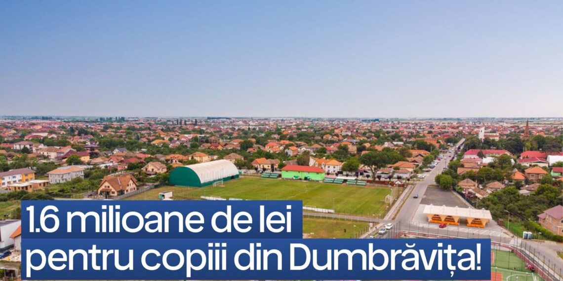 Investiție majoră pentru sportul juvenil din Dumbrăvița: 1,6 milioane de lei pentru o nouă bază sportivă