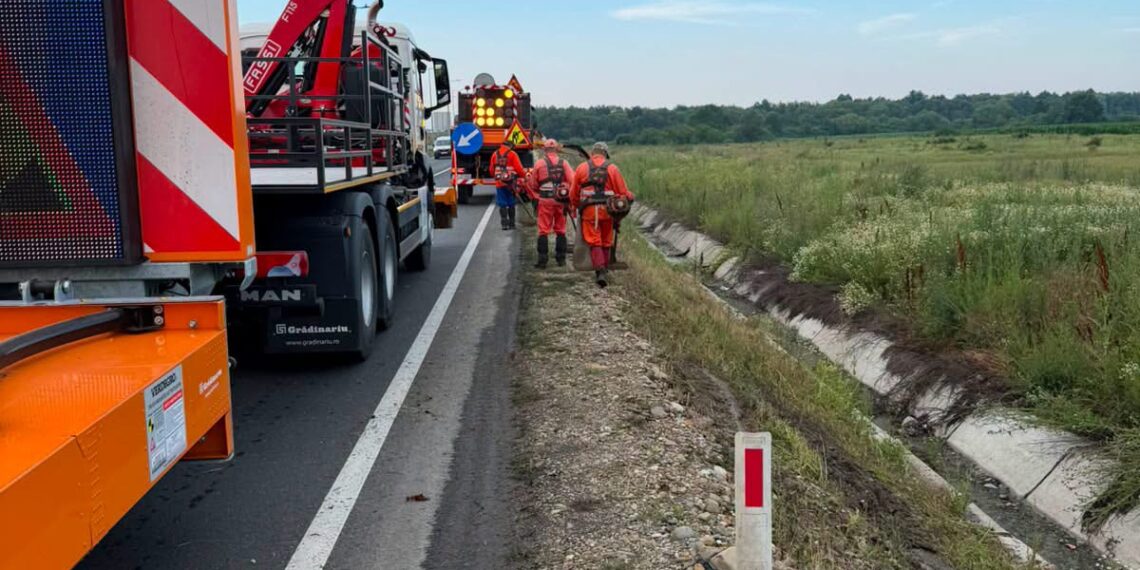 Lucrări de cosire a vegetației pe Centura Timișoara. Șoferii, atenționați asupra posibilelor întârzieri