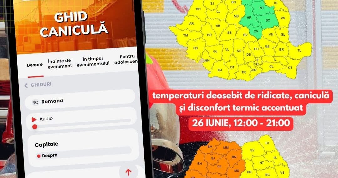 Valul de căldură pune stăpânire pe întreaga țară. Cod galben și portocaliu de caniculă