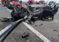 Accident pe autostrada A1, în Timiș: Trei persoane rănite după o coliziune între două autoturisme