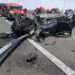 Accident pe autostrada A1, în Timiș: Trei persoane rănite după o coliziune între două autoturisme