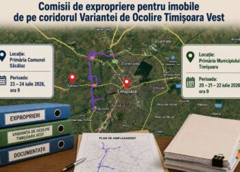 Încep exproprierile pentru Centura de Vest a Timișoarei: proprietarii vor fi chemați pentru stabilirea despăgubirilor