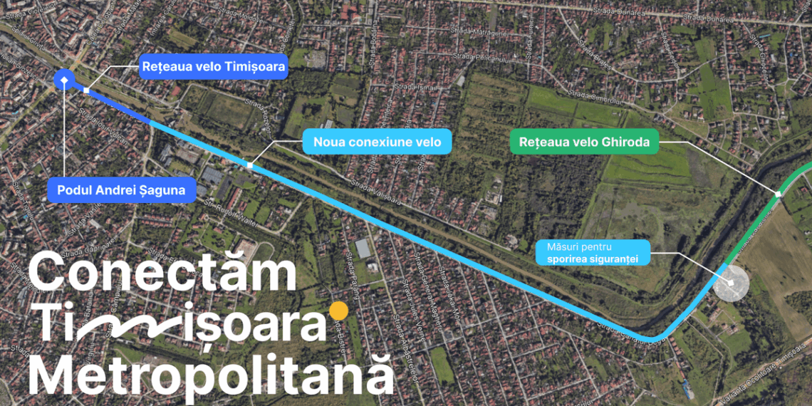 O nouă conexiune velo: Primăria lansează licitația pentru proiectarea pistei între Timișoara și Ghiroda, pe malul Begăi