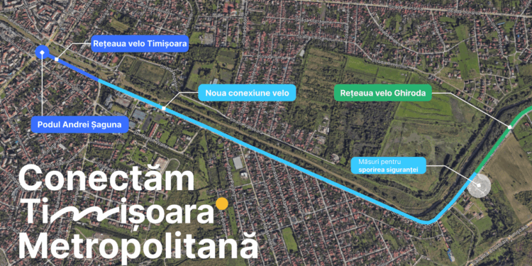 O nouă conexiune velo: Primăria lansează licitația pentru proiectarea pistei între Timișoara și Ghiroda, pe malul Begăi