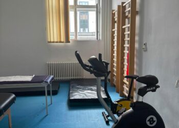 Sală de kinetoterapie pentru pacienții Spitalului Clinic CF Timișoara