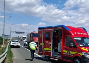 Accident pe autostrada A1, în Timiș: Trei persoane rănite după o coliziune între două autoturisme