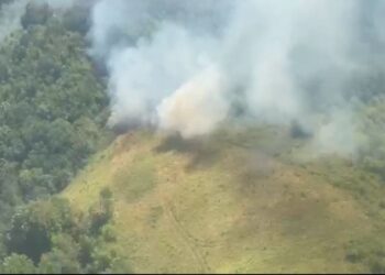 Incendii de vegetație în Caraș-Severin. Două elicoptere Black Hawk și zeci de pompieri luptă cu flăcările/Video