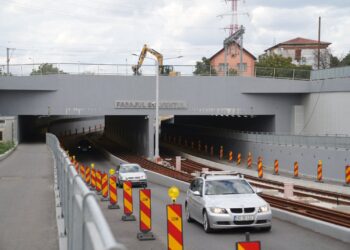 Pasajul Solventul se închide din nou. Reîncep lucrările pentru conectarea noilor linii de tramvai
