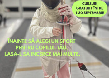 Cursuri gratuite de scrimă pentru copiii din Timișoara toată luna septembrie