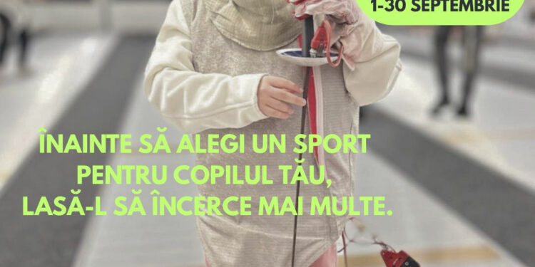 Cursuri gratuite de scrimă pentru copiii din Timișoara toată luna septembrie