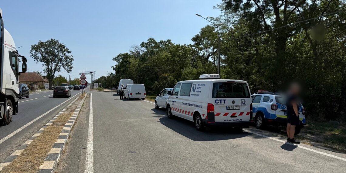 Razie pe DN 6. Aproape 100 de șoferi au fost prinși cu viteză, iar noua au rămas fără permis