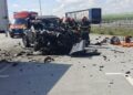 Accident mortal pe Centura Timișoarei: un șofer s-a izbit cu mașina de un camion parcat/Video