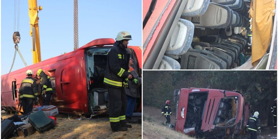 12 morţi, după ce un autocar plin cu călători s-a răsturnat într-un şanţ, în Ungaria